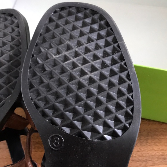 NWOT Brown leather sandals size 8 - Picture 6 of 7